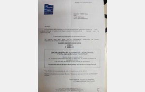 Mylo Vaidie récompensé a l'AG du comite 49