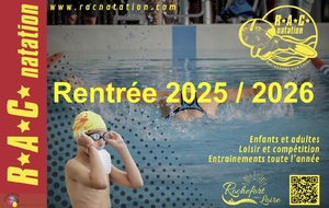Composition du groupe "compétition" de Chemillé 18h15 (18h30/19h30 dans l'eau)
