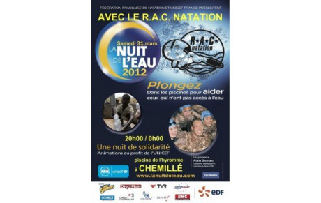 Le RAC natation s'engage à &quot;LA NUIT DE L'EAU&quot; 