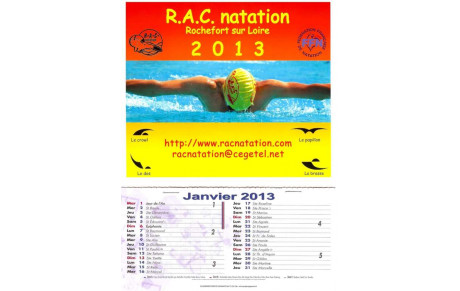 Les calendriers du RAC sont arrivés!!!