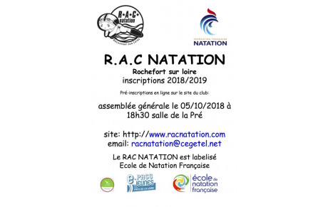 INSCRIPTIONS 2018/2019