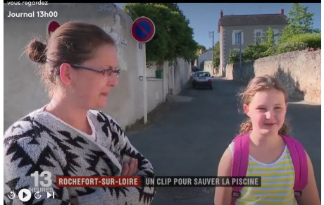 Sauver la piscine: Notre petite Marion du RAC au JT de 13h00 de france 2
